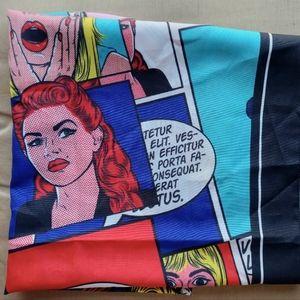 Aldo Scarf comic pin up NWOT
